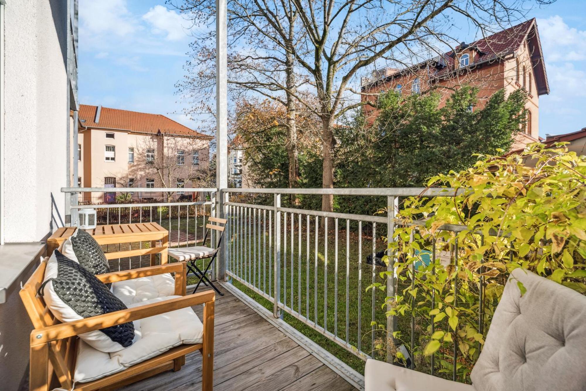 Apartament Roby-Erfurt Hbf-Nah, Balkon Zewnętrze zdjęcie